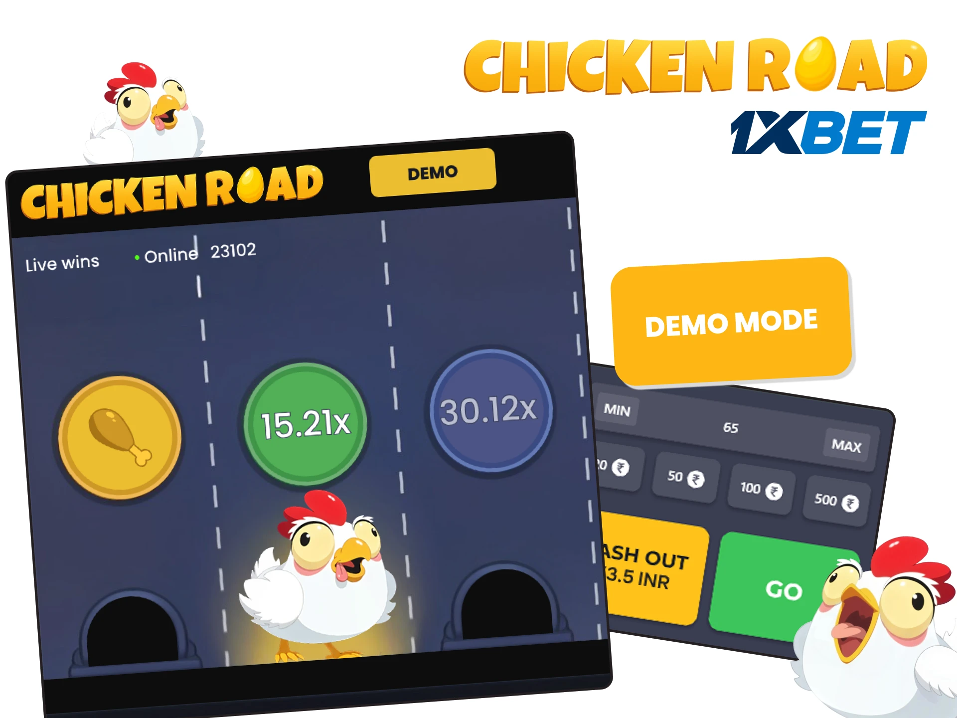 Try the demo mode at 1xbet and play without risk.