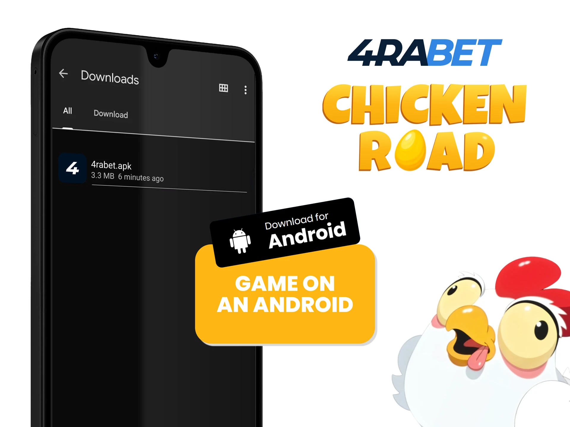 Step-by-step instructions for downloading 4rabet on your Android device.