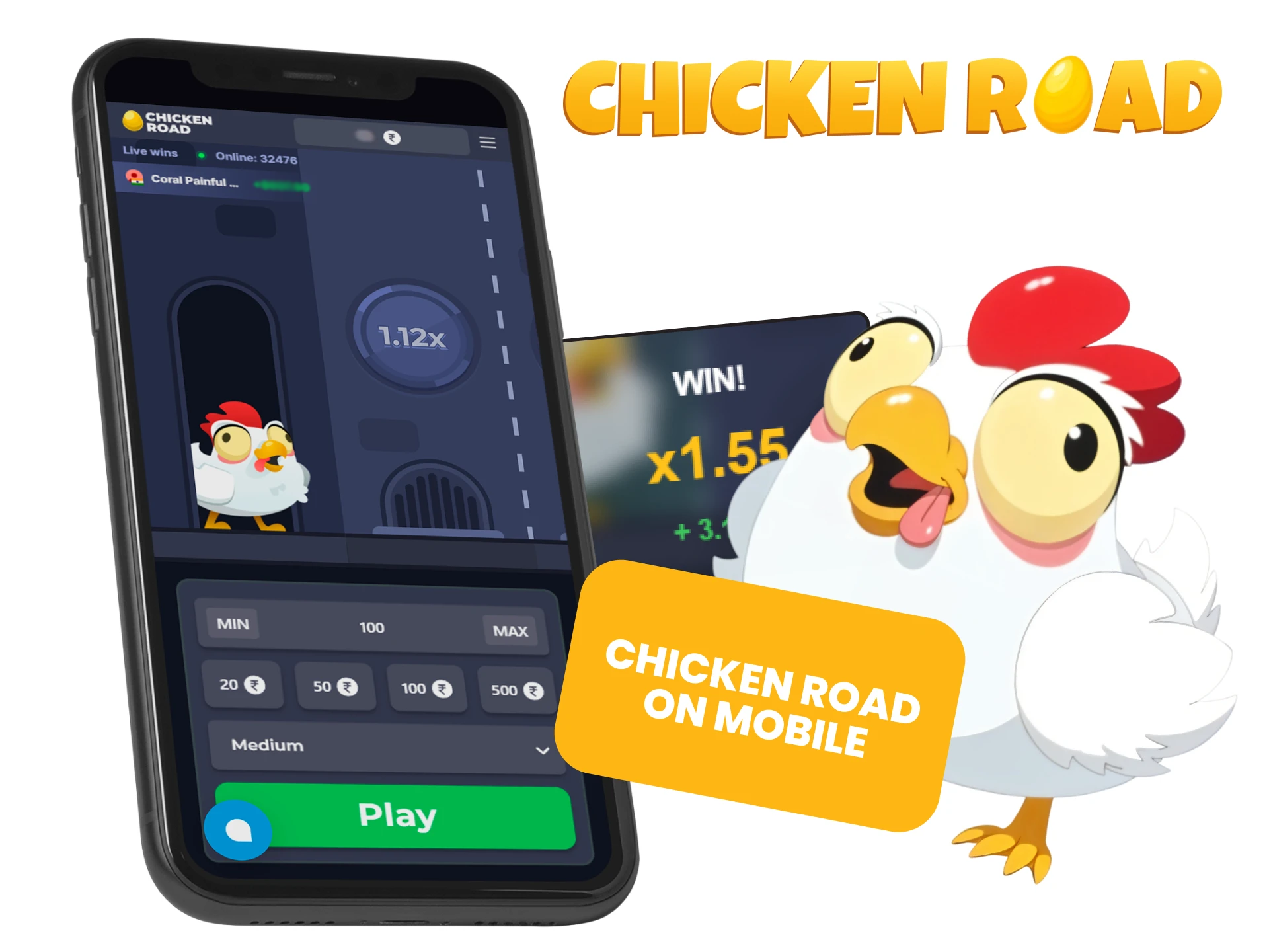 Play Chicken Road on your mobile anywhere.