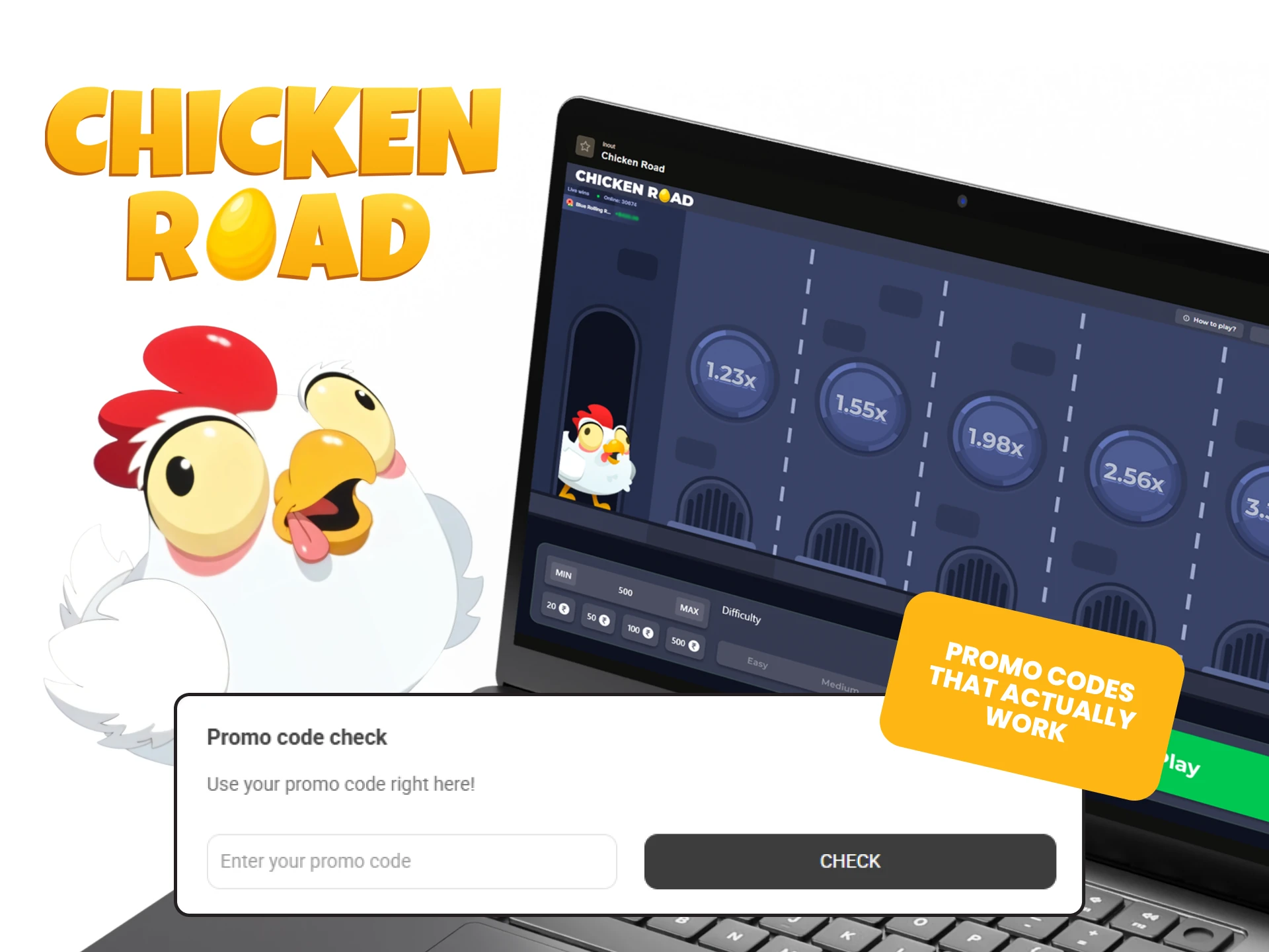 Find out where to get the latest promo codes for Chicken Road.