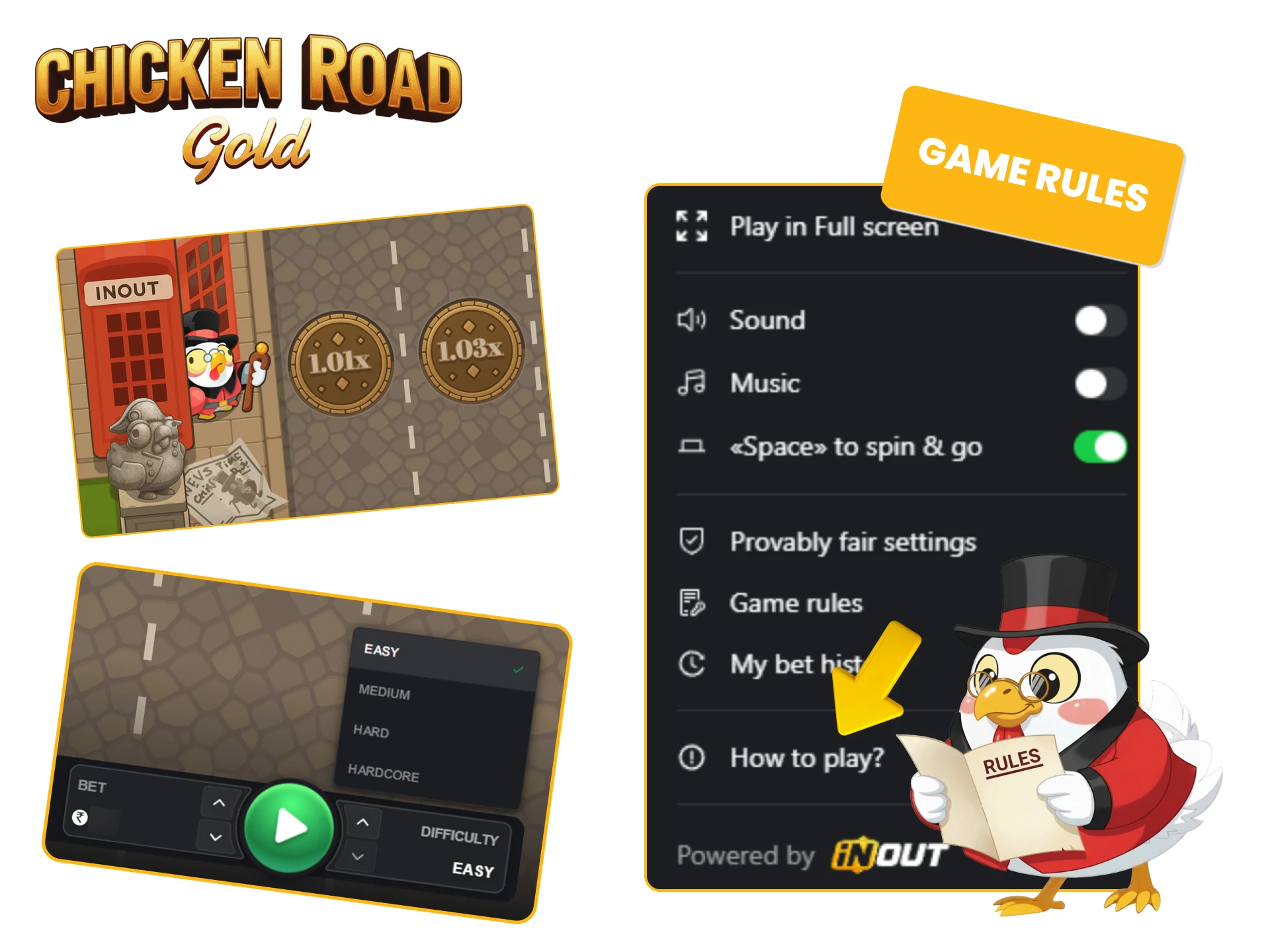 Learn Chicken Road Gold Game Rules for Online Play and Free Slots.